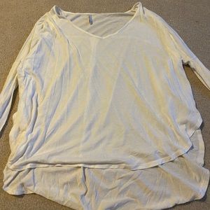White long sleeve top